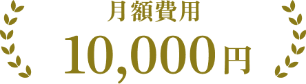 月額費用 10,000円
