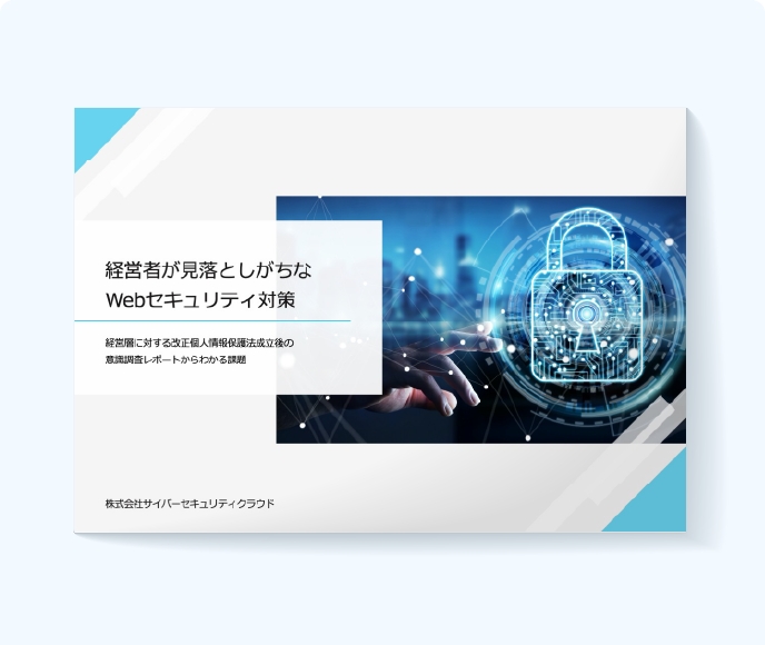 経営者が見落としがちなWebセキュリティ対策