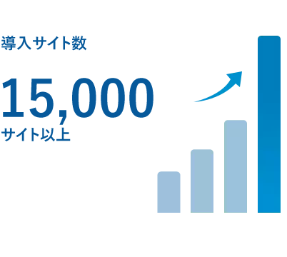 導入サイト数 15,000 サイト